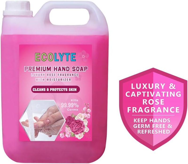 ECOLYTE+ صابون يدين إيكولايت+ برائحة الورد الفاخرة - 5 لترات - Image 2